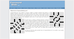 Desktop Screenshot of crosswordgrids.com