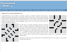 Tablet Screenshot of crosswordgrids.com